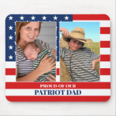 2 Foto Template Patriot Pater Familie Maus Pad Mousepad (Vorne)