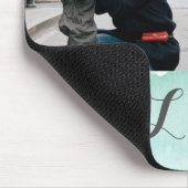 2 Foto-TürkisWatercolor Mousepad (Ecke)