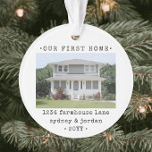 2 Foto Unsere erste Zuhause Moderne Minimale Hausw Ornament