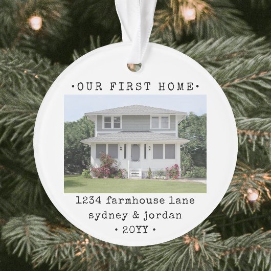 2 Foto Unsere erste Zuhause Moderne Minimale Hausw Ornament