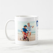 2 Foto VATER The Man Myth Legend Blue Personalisie Kaffeetasse (Links)