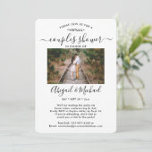 2 Foto Virtual Coups Brautparty per Mail Einladung (Stehend Vorderseite)