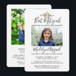 2 Foto Virtual Drive by Bat Mitzvah Moderner Zoom Einladung<br><div class="desc">Ob Freunde und Familie soziale Distanziertheit praktizieren oder einfach nur weit weg leben, online mit einer virtuellen Fledermausmitzvah Zeremonie und Drive-by-Feier verbinden. Diese stilvolle und moderne Einladung ermöglicht es, 2 Fotos zu teilen und die Gäste zu einem Online-Event über Livestreaming einzuladen. Der gesamte Text ist einfach zu personalisieren, sodass er...</div>
