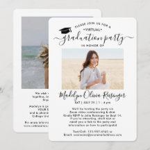 2 Foto Virtual Graduation Party Modernes Skript