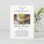 2 Foto Virtual Long Distance Baby Dusche per Mail Einladung (Stehend Vorderseite)