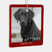 2 Foto von Two Dogs Merry WoofMas Rustic Red Keramikornament (Rechts)