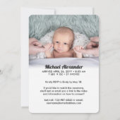 2 Foto von Virtual Baptism Christening Boy or Girl Einladung (Rückseite)