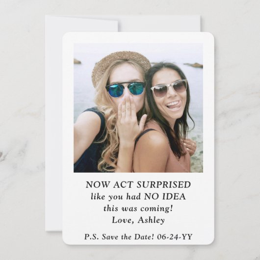 2 Foto Vorschlag für eine elegante Kalligrafie-Tra Einladung (Rückseite)