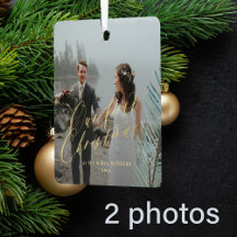 2 Foto Weihnachten als Herr und Frau gerade geheir