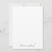 2-Foto-Weihnachtsgeschenkkarte Sanfter Schnee Silb Einladung (Rückseite)