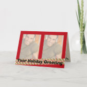 2 Foto Weihnachtskarten Feiertagskarte (Vorderseite)