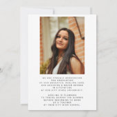 2 Foto weiße BASE KARTE für Vellum Abschluss (Rückseite)