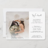 2 Foto Wir haben gerade verheiratet Ankündigung Ei (Vorderseite)