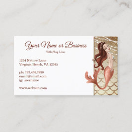 2 Foto Wunderschöne Meerjungfrau in Rose Gold Beac Visitenkarte
