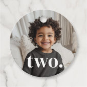 2. Foto zum Geburtstag - zwei Geschenkanhänger (Vorderseite)