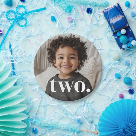 2. Foto zum Geburtstag - zwei Pappteller (Party)