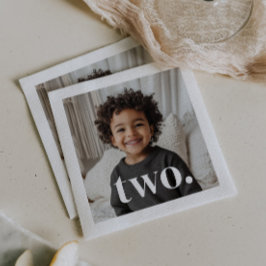 2. Foto zum Geburtstag - zwei Serviette