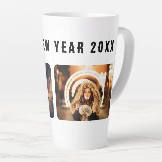 2 FotoCollage Happy New Year 2023 Milchtasse (Rechte Ecke)