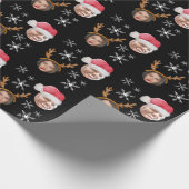 2 Fotocollage Santa und Reinreder Geschenkpapier (Ecke)