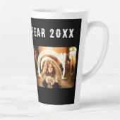 2 FotoCollage Schwarzes Glück Neues Jahr 2023 Milchtasse (Rechts)