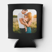 2 Fotomaterial in doppelseitigem Schwarz gerundet Dosenkühler (Vorderseite)