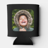 2 Fotomaterial in doppelseitigem Schwarz gerundet Dosenkühler (Rückseite)