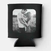 2 Fotomaterial Schwarz-weiß gerundet Dosenkühler (Vorderseite)