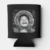 2 Fotomaterial Schwarz-weiß gerundet Dosenkühler (Rückseite)