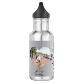 2 Fotos11. Hochzeitstag Heart Steel Rose Edelstahlflasche (Links)