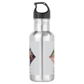 2 Fotos11. Hochzeitstag Stahl Rose Edelstahlflasche (Rückseite)