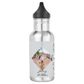 2 Fotos11. Hochzeitstag Stahl Rose Edelstahlflasche (Links)