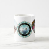 2 Fotos19. Hochzeitstag Kaffeetasse (Mittel)