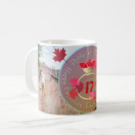 2 Fotos 17. Hochzeitstag Kaffee Tasse
