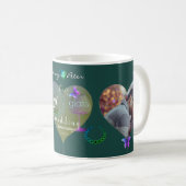 2 Fotos 3. Jade Glass Wedding Jubiläum Kaffeetasse (VorderseiteRechts)