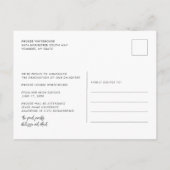 2 Fotos Abschluss 2025 Skript Ankündigungspostkarte (Rückseite)