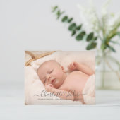 2-Fotos-Ankündigung für Baby Birth (Stehend Vorderseite)