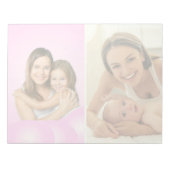 2 Fotos Auto Pic in Light Tone Background umwandel Notizblock (Vorderseite)