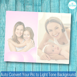 2 Fotos Auto Pic in Light Tone Background umwandel Notizblock