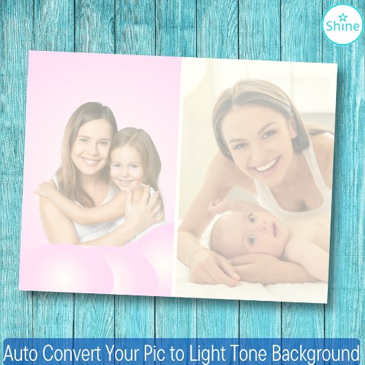 2 Fotos Auto Pic in Light Tone Background umwandel Notizblock