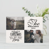 2 Fotos Erste Weihnachten in Unsere neue Zuhause (Stehend Vorderseite)