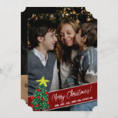 2 Fotos Frohe Weihnachten (Vorne/Hinten)