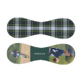 2 Fotos Grüner weißer Karo Tartan Keepake Baseball (Paneele)