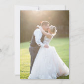 2 Fotos Hochzeitsgold Dank Basis für Vellum Dankeskarte (Vorderseite)