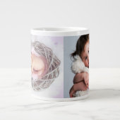 2 Fotos: Kind, Freund, Ehegatte, Mama oder Haustie Jumbo-Tasse (Vorderseite)
