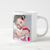 2 Fotos: Kind, Freund, Ehegatte, Mama oder Haustie Jumbo-Tasse (Rechts)