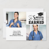 2 Fotos Krankenpflege Uni Graduate Ankündigung (Vorderseite)