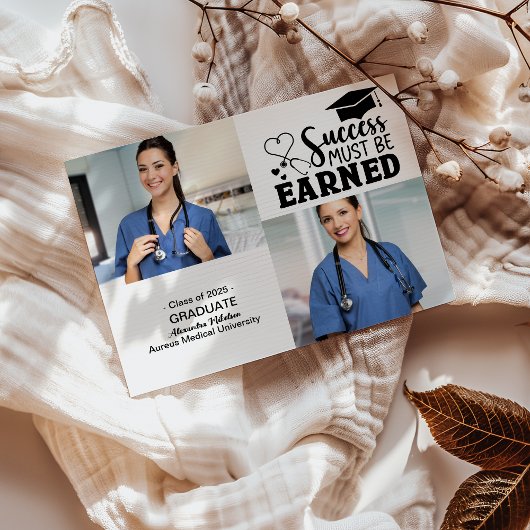 2 Fotos Krankenpflege Uni Graduate Ankündigung