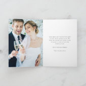 2 Fotos Liebe Danke Hochzeit geklappt Vielen Dank Karte (Innenseite)