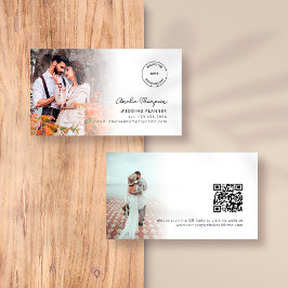 2 Fotos Logo QR Code Hochzeitsplaner Visitenkarte