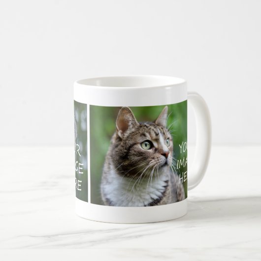 2 Fotos machen Ihr eigenes neues Tier Katze Hund F Kaffeetasse (VorderseiteRechts)